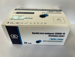Ambio Biotech - rýchly antigénový test COVID-19 (koloidné zlato), nazálny ster - 20 kusov